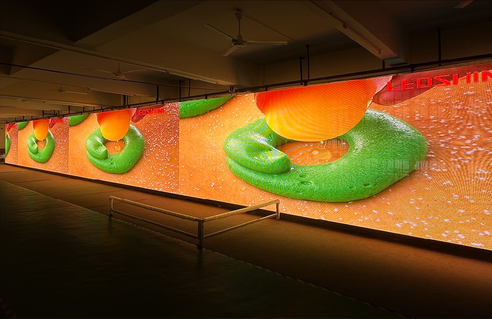 252sqm Vanish 3.9-7.8 outdoor transparent screen delivered to overseas market 