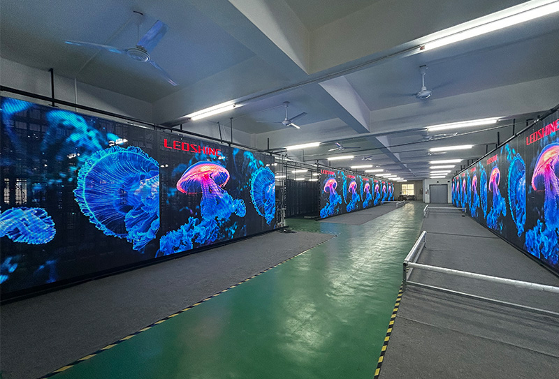 301sqm Vanish P3.9-7.8 outdoor transparent screen delivered to overseas market 